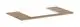 Hansgrohe-HG-Xelu-Q-Konsole-980-550-mit-Ausschnitt-mittig-fuer-Aufsatzwaschtisch-geschliffen-600-480-Eiche-Natur-54110230 gallery number 1